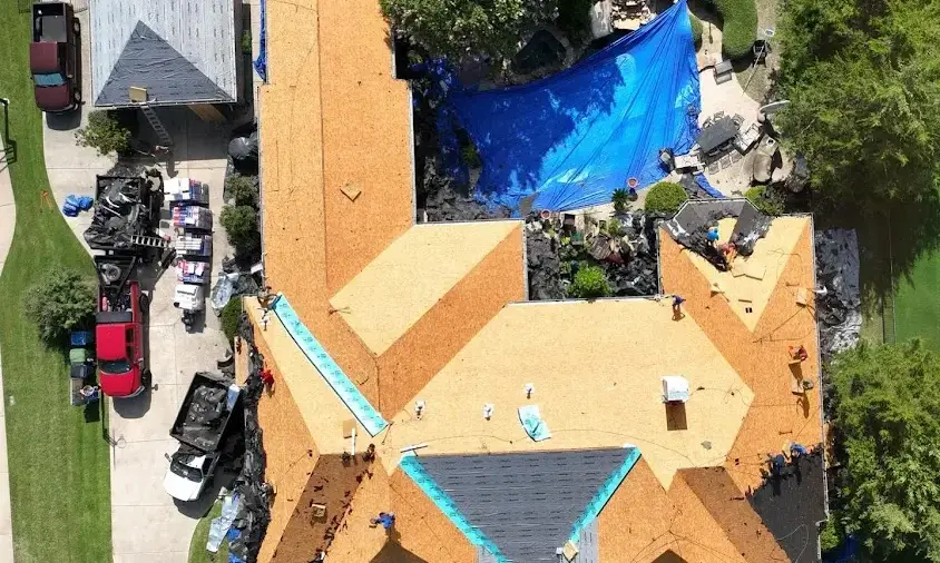 Professional Roof Repair being performed in Atlanta